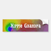 hippie grandpa bumper stickers