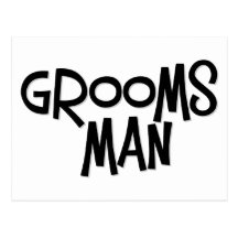 Hippie Groomsman Cartes Postales
