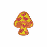 Hippie Hearts Mushroom embroidered shirts