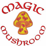 Hippie Hearts Mushroom Magic Mushroom Embroidered Hooded Sweatshirt