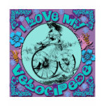 Hippie Look I Love My Velocipede T shirts, Mugs