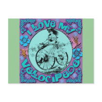 Hippie Look I Love My Velocipede T shirts, Mugs Post Cards