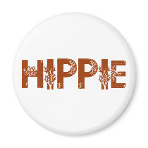 Hippie Fridge Magnet