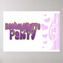 hippie purple heart bachelorette party fun poster