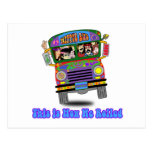 Hippie School Bus Post Card