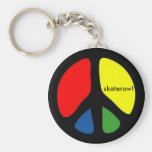 Hippie sign keychain skaterow