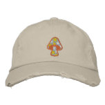 Hippie Stars Mushroom embroidered hats