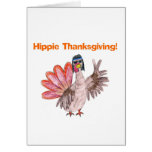 "Hippie Thanksgiving" Funny Turkey Greeting Card