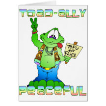 Hippie Toad Greeting Card