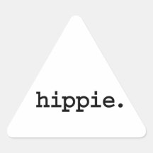 hippie. triangle sticker