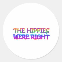 hippies sticker