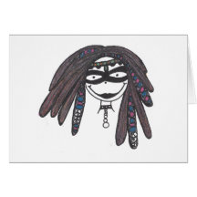 HippiPunkChick Greeting Cards