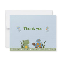 Hippity Frog Turtle Thank You Note Cards