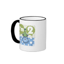 Hippo 2nd Birthday Tshirts and Gifts Mug