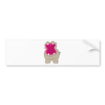 Hippo Big Mouth Bumper Sticker