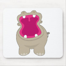 Hippo Big Mouth Mouse Pads