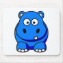 Hippo Blue Mouse Pad