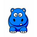 Hippo Blue t-shirts
