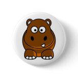 Hippo Brown Pin