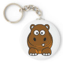 Hippo Brown keychains