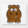 Hippo Brown Mouse Pads