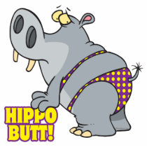 hippo butt bikini hippopotamus photo cutout