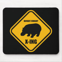 Hippo Crossing X-ing Sign