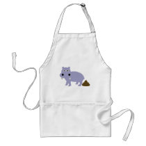 hippo fun icon apron
