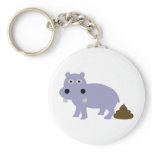 hippo fun icon key chain