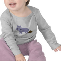 hippo fun icon tee shirt