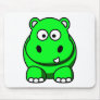 Hippo Green Mouse Pads