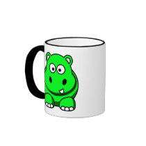 Hippo Green Mug