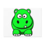 Hippo Green Post Cards