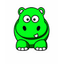 Hippo Green t-shirts