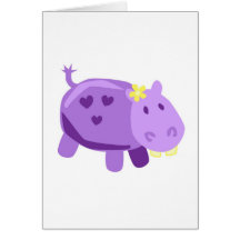 Hippo Greeting Cards