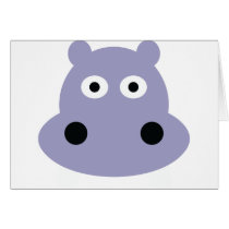hippo head card