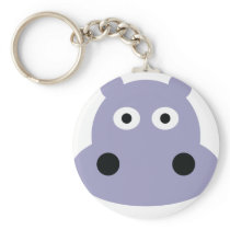 hippo head keychains