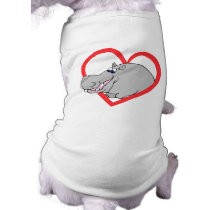 Hippo Heart Dog Clothes