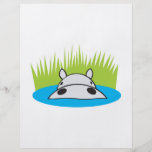hippo hiding in water flyer