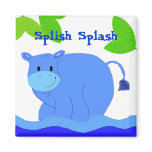 Hippo in the Pool Magnets