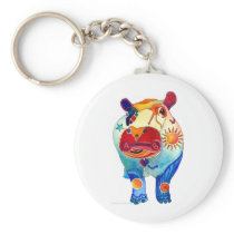 Hippo Keychain