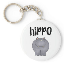 Hippo Keychain