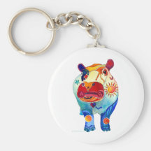 Hippo Keychain