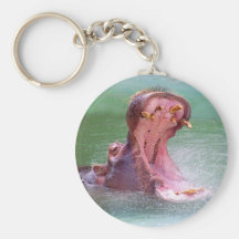 Hippo Mouth Open Keychain