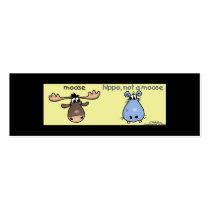 Hippo-not-a-moose! Bookmark