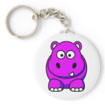 Hippo Pink Keychains