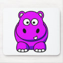 Hippo Pink mousepads