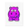 Hippo Pink Post Card