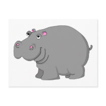 hippo postcard