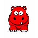 Hippo Red t-shirts